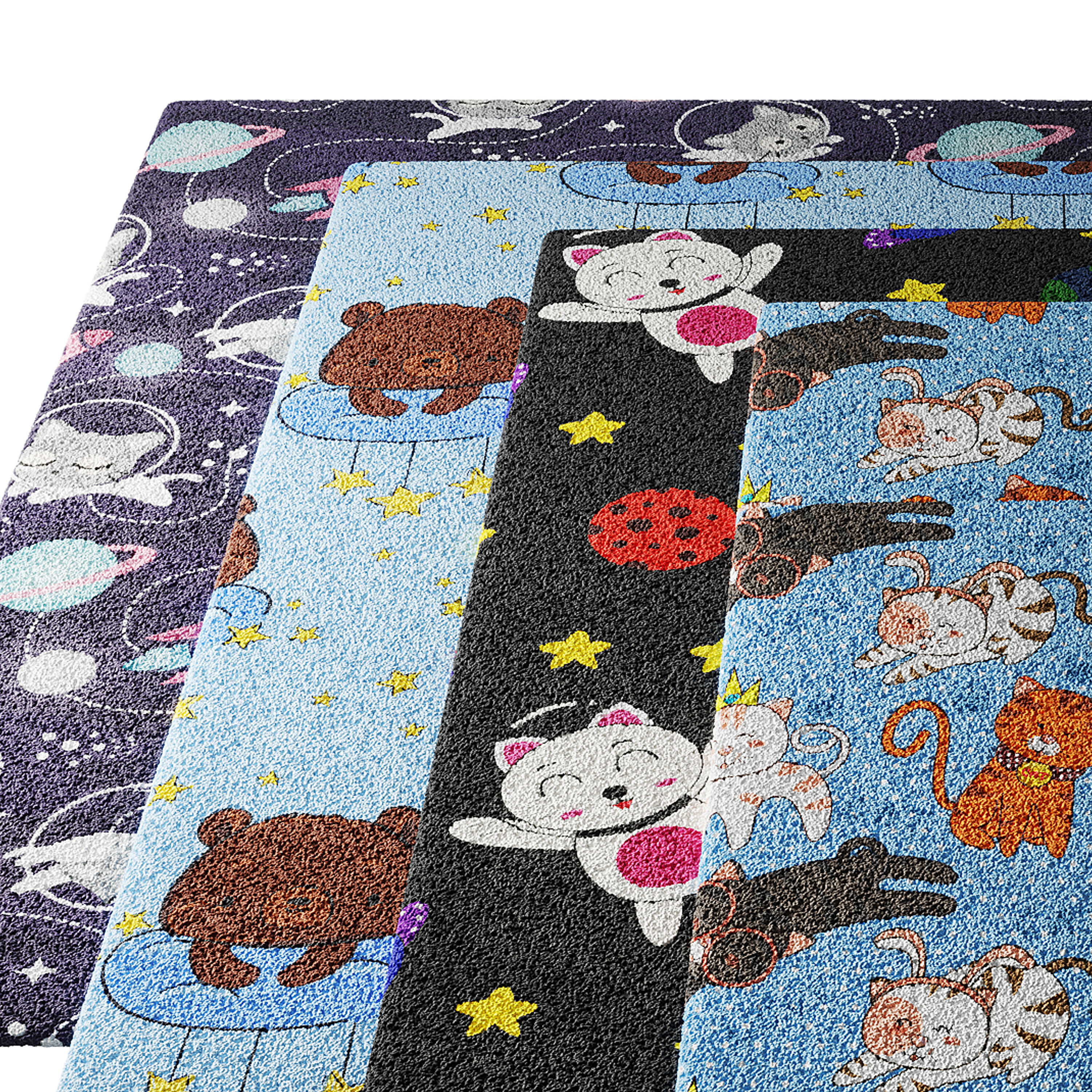 carpet for childrens room set 4 3D model_1