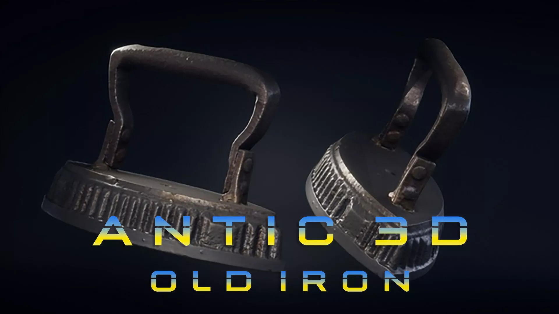 Old Iron Small Low-poly 3D model