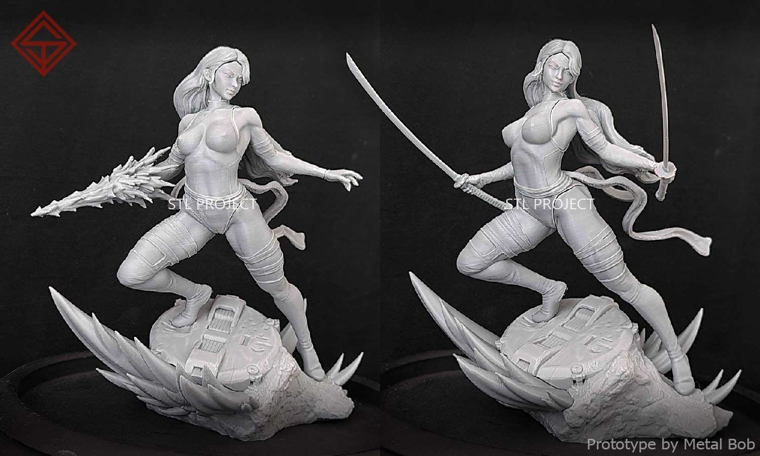 Psylocke 3D print model_2