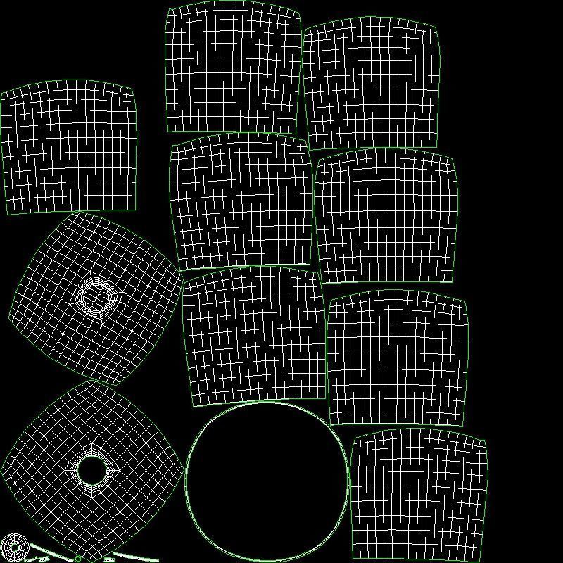 Ceiling industrial light 3D model_7