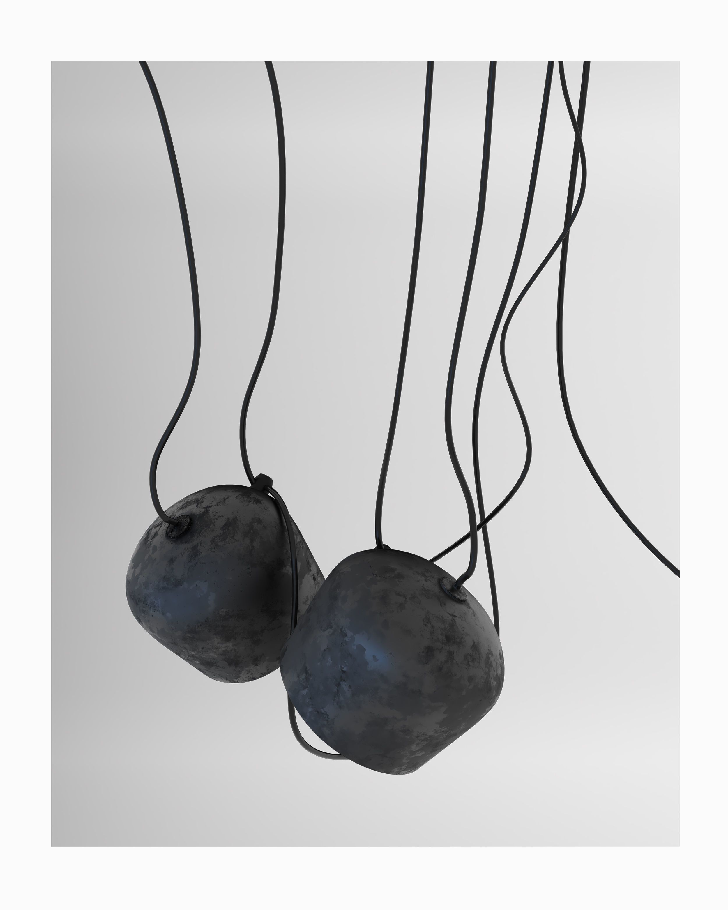 Ceiling industrial light 3D model_5