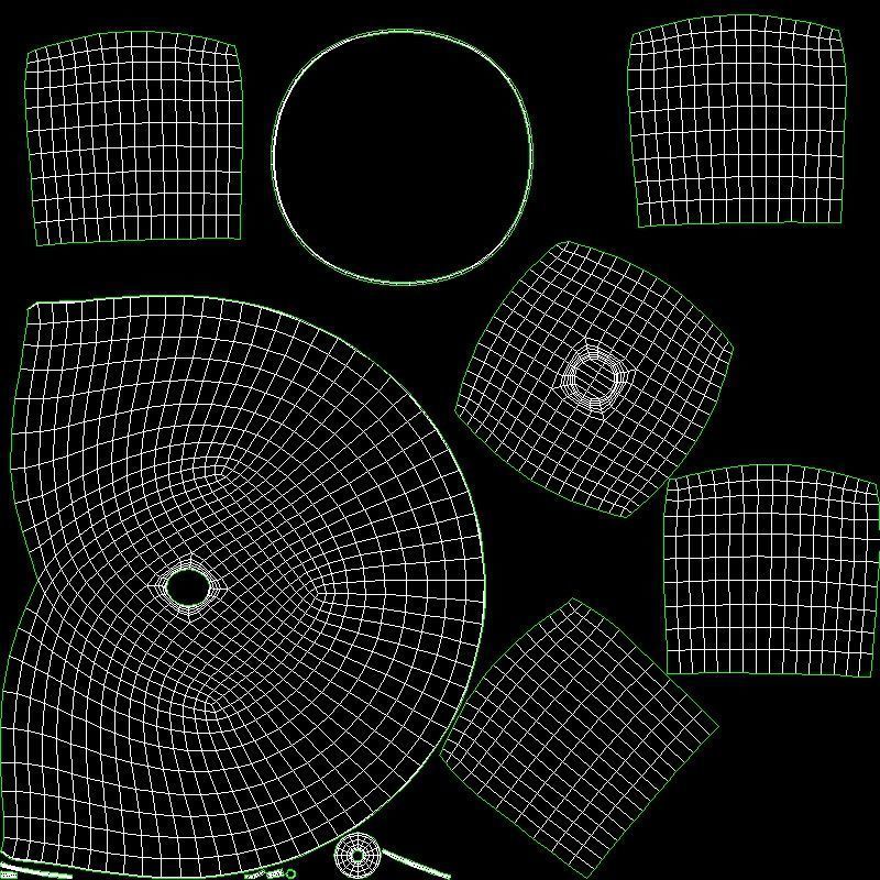 Ceiling industrial light 3D model_8