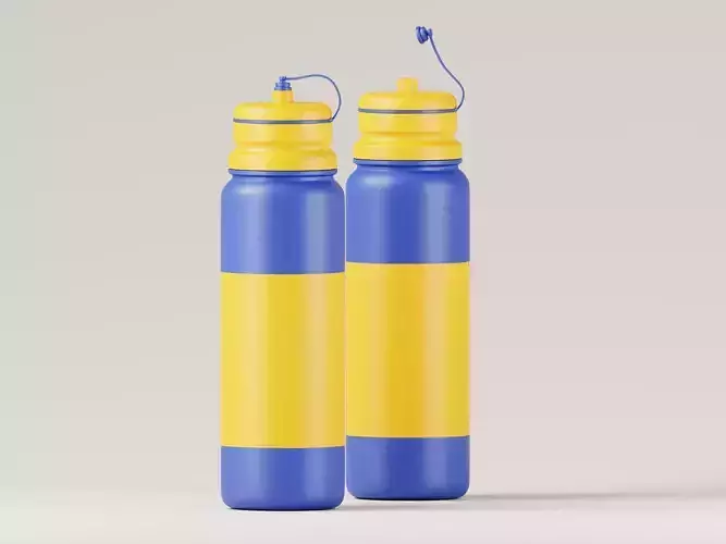 Cosmetic Dispenser Bottles 3D Model