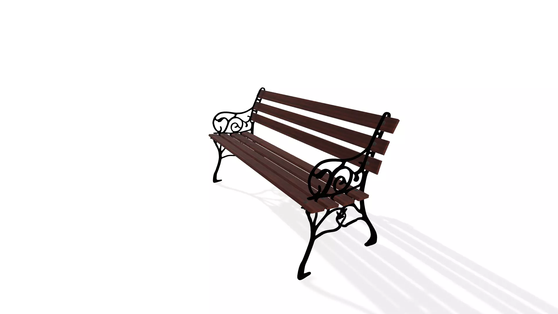 Banco de jardim 3D model