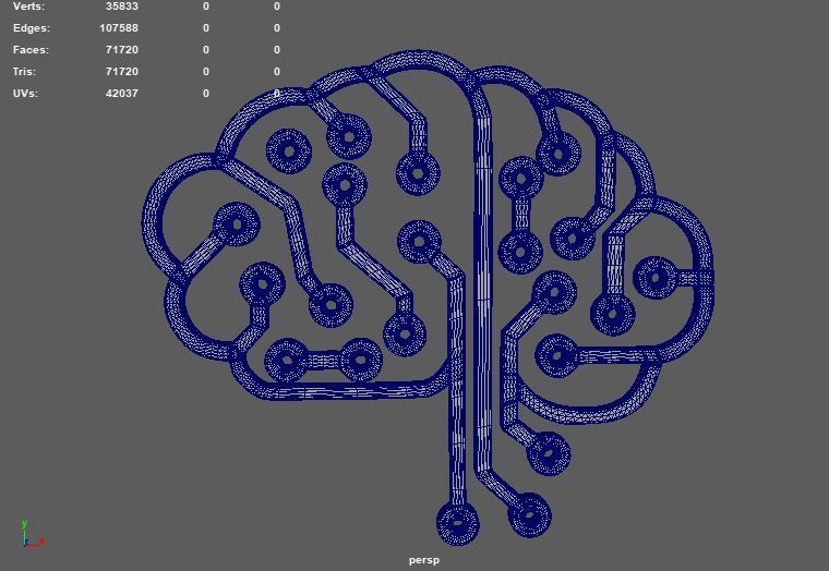  Ai brain  3D model_11