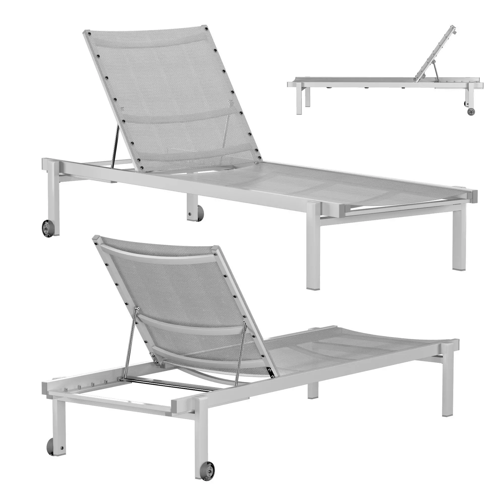 ALLUX Stackable Lounger 3D model_0
