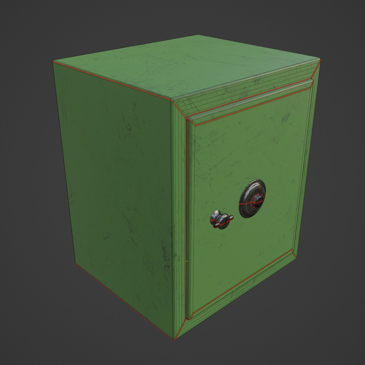 Steel Safe 04 3D model_7