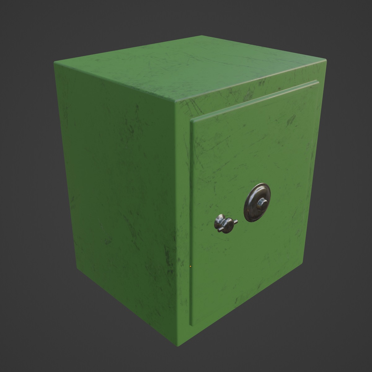 Steel Safe 04 3D model_6