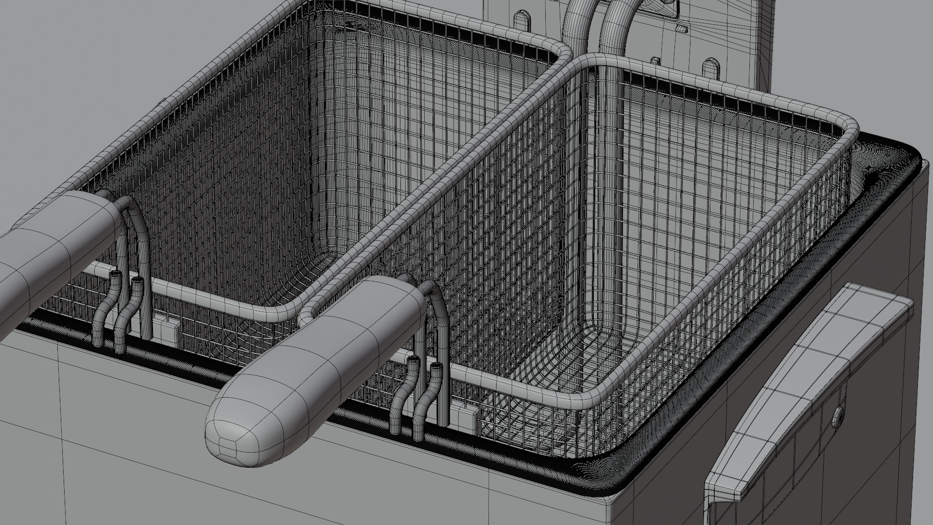 Deep Fryer 3D model_7