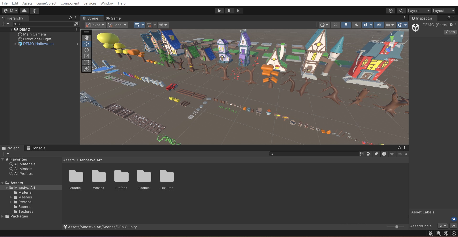 Cozy Cartoon Halloween 3D Asset Pack Low-poly 3D model_19