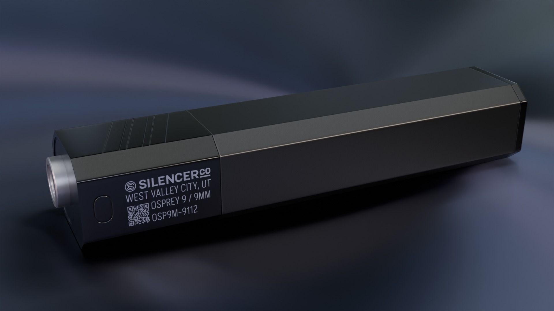 SilencerCo Osprey Suppressor Low-poly 3D model_4