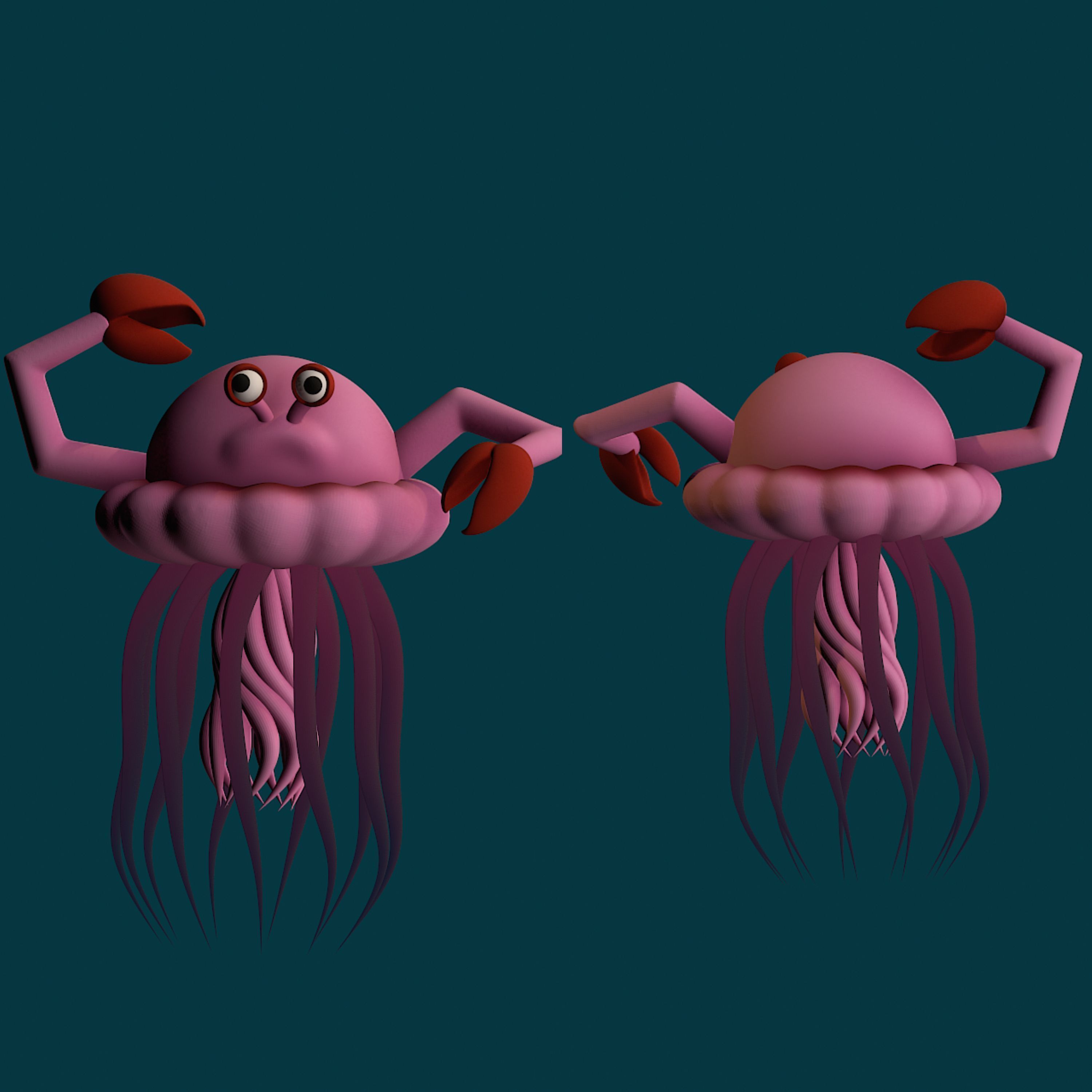 number 1 AA1 Free low-poly 3D model_4