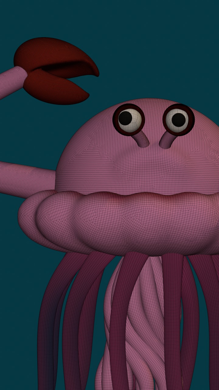 number 1 AA1 Free low-poly 3D model_2