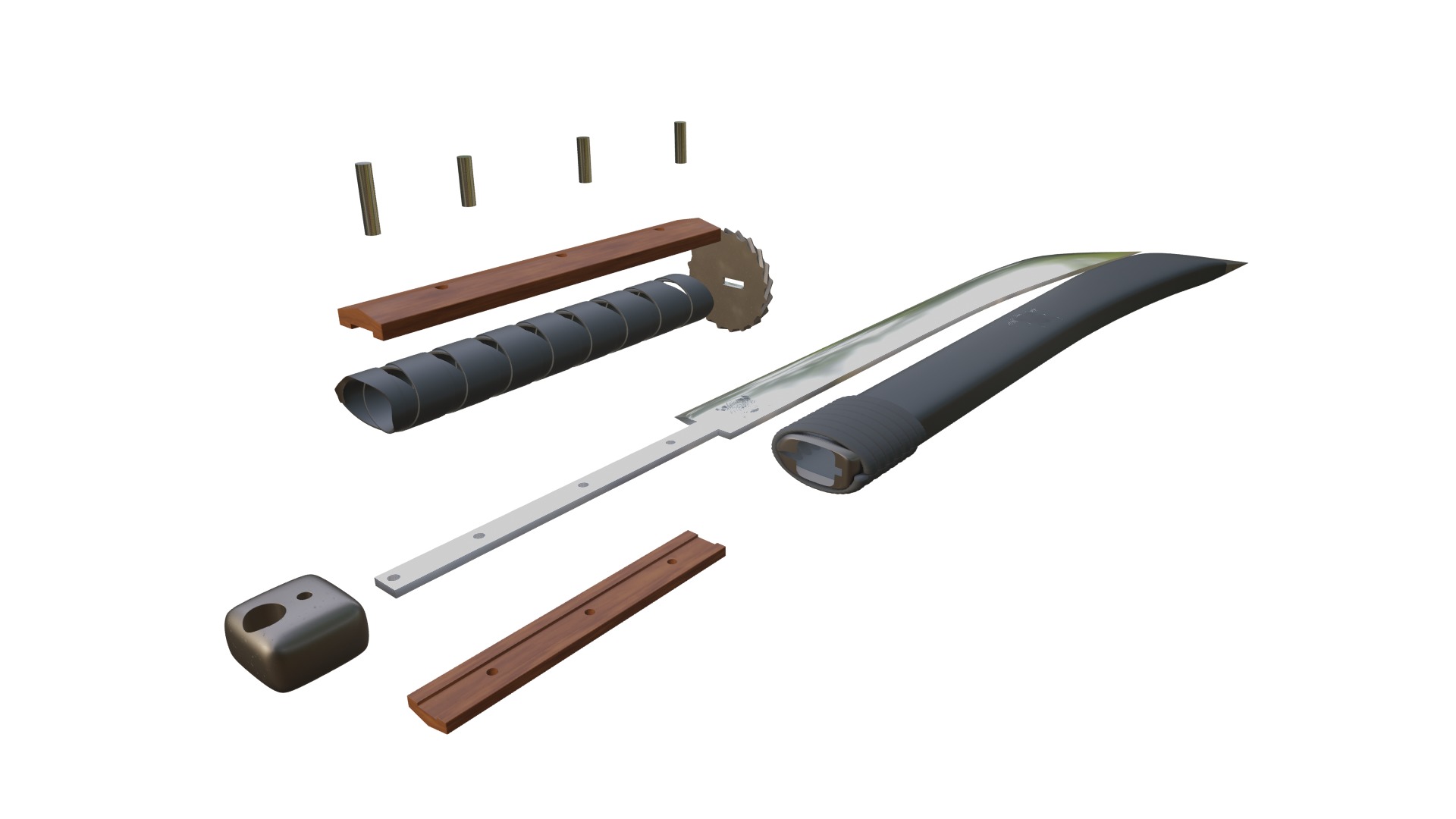 Katana Wakizashi Shogun Inferno 3D model_10