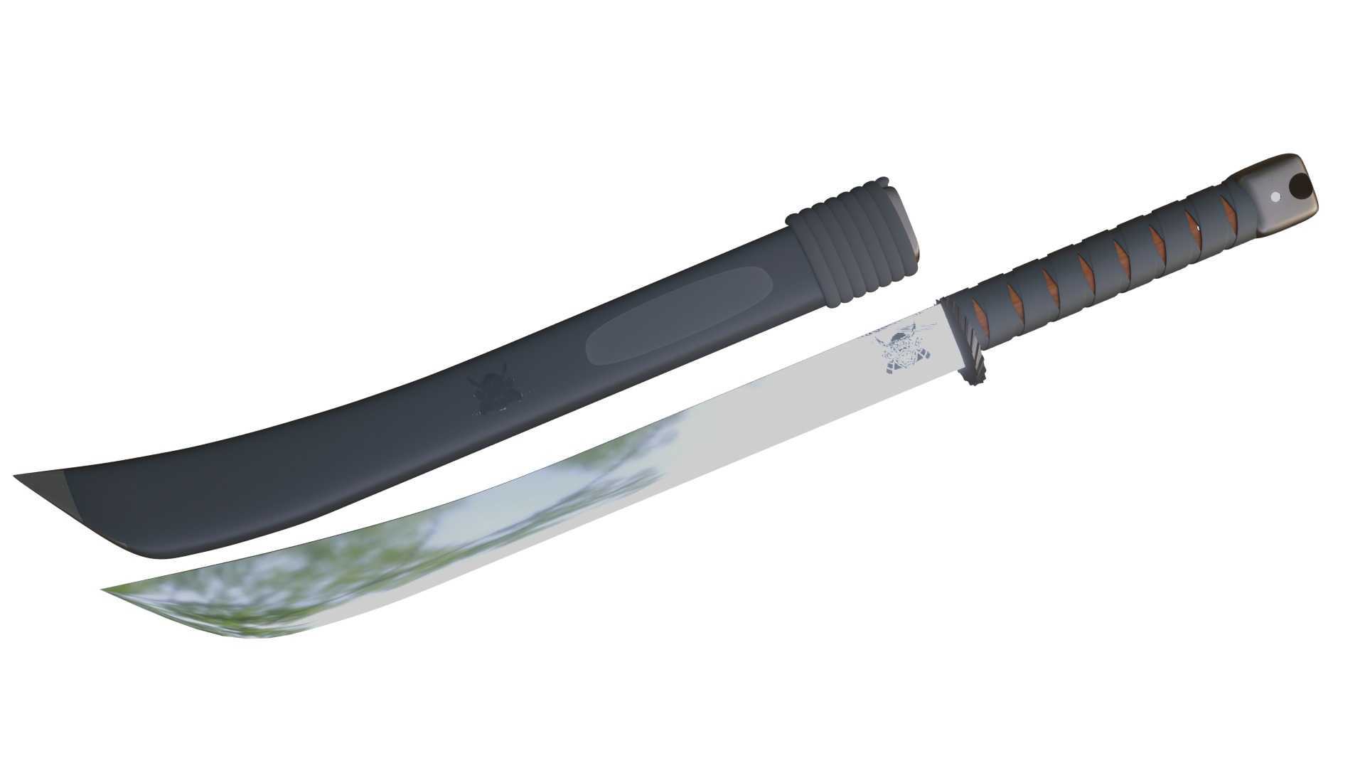 Katana Wakizashi Shogun Inferno 3D model_1