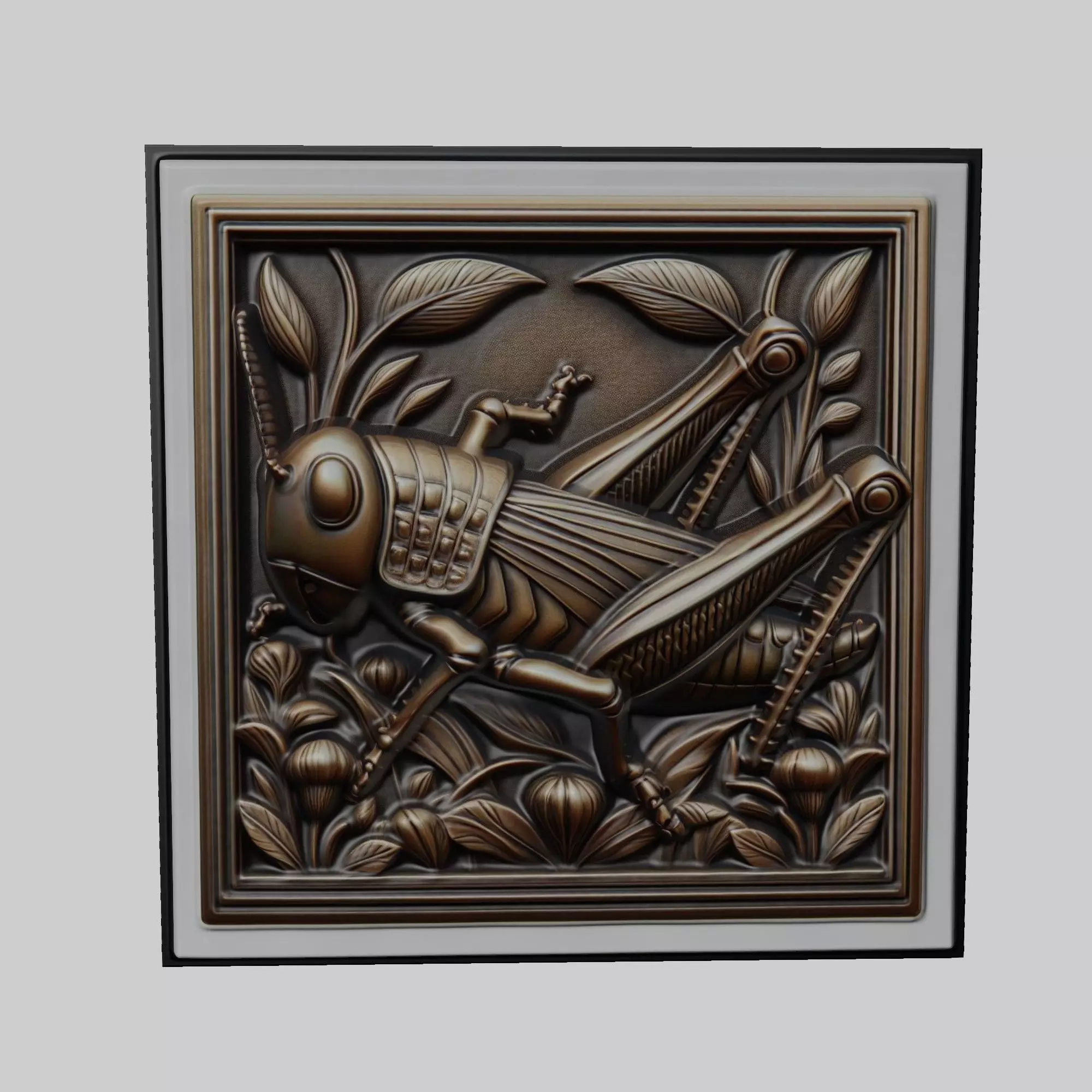 Grasshopper Animal 3D print model