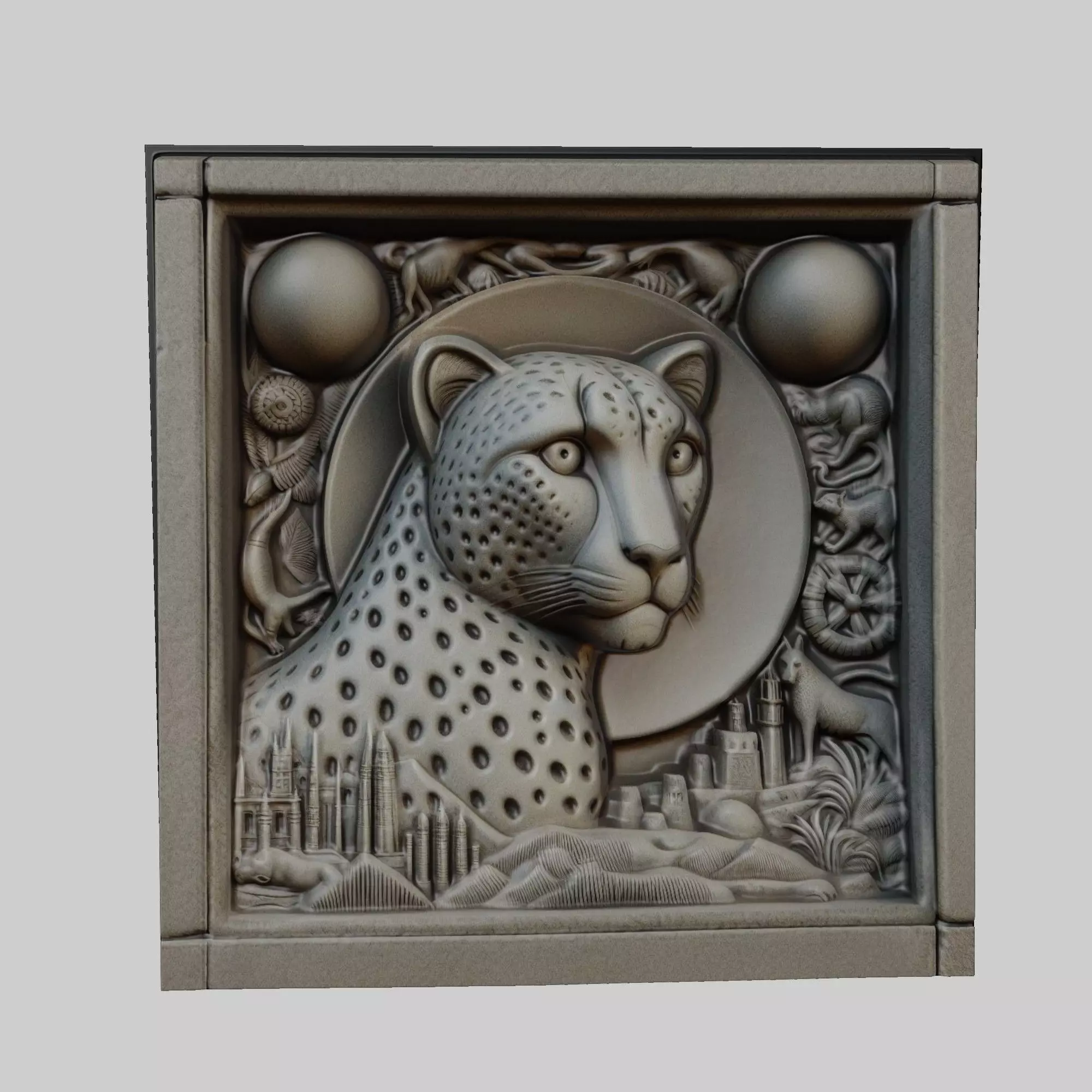 Cheetah Animal 3D print model_0