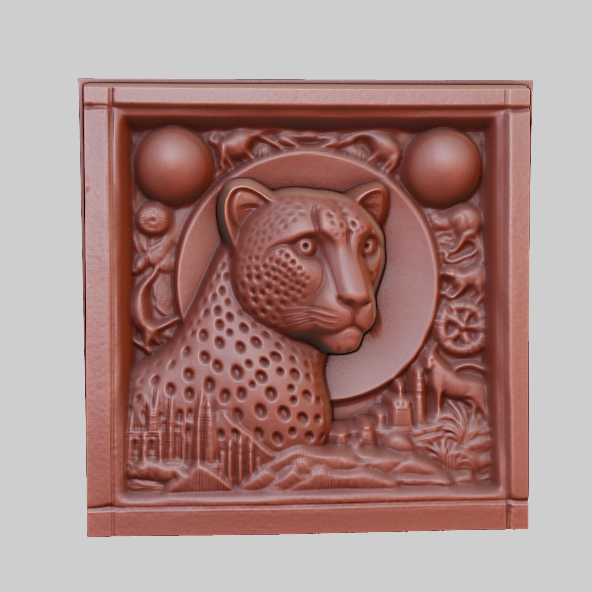 Cheetah Animal 3D print model_2