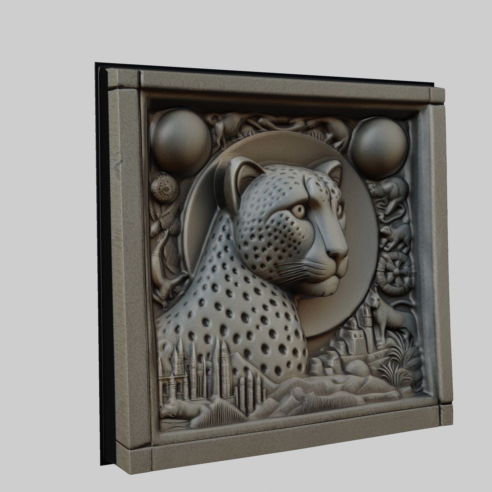Cheetah Animal 3D print model_1