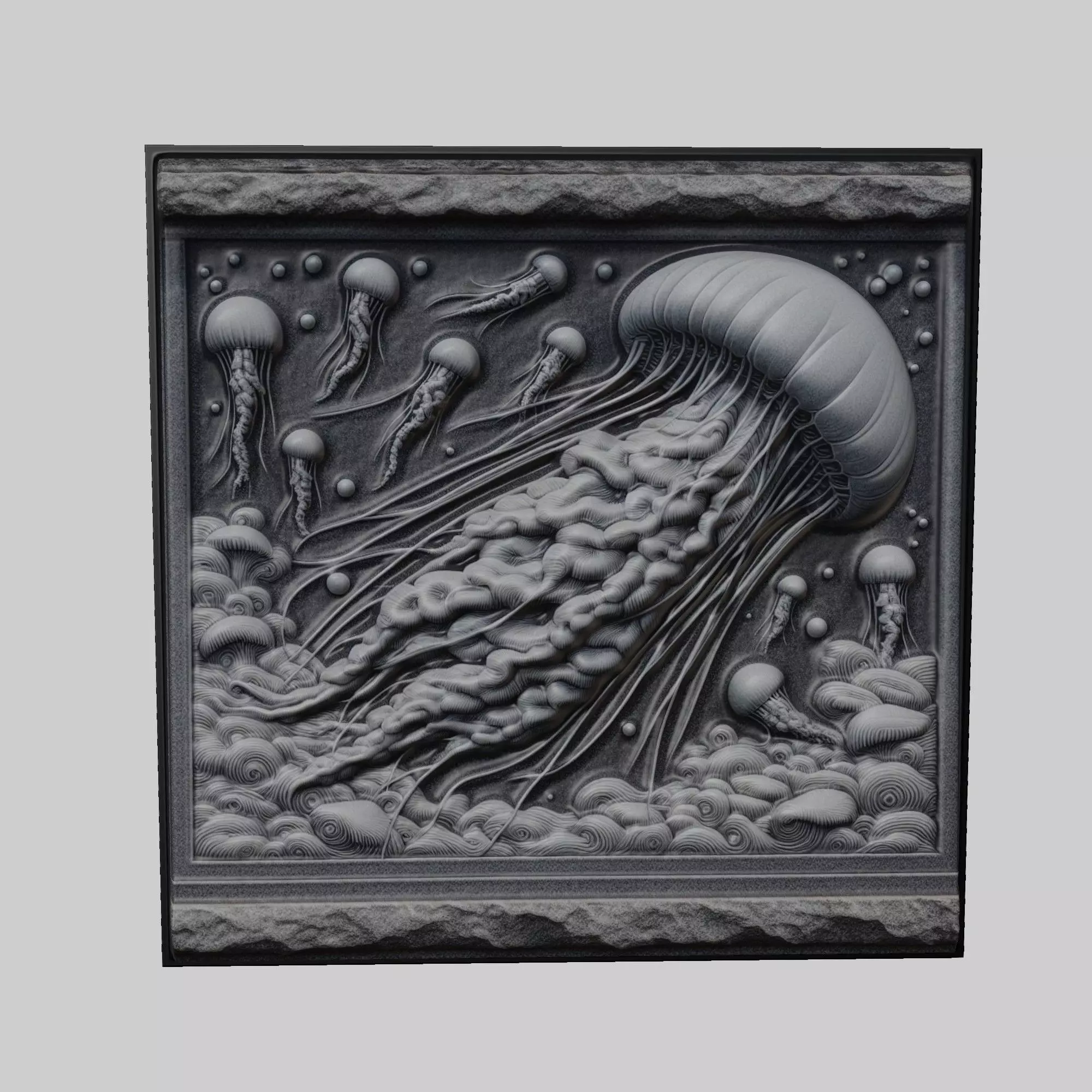 Jellyfish Animal 3D print model_0