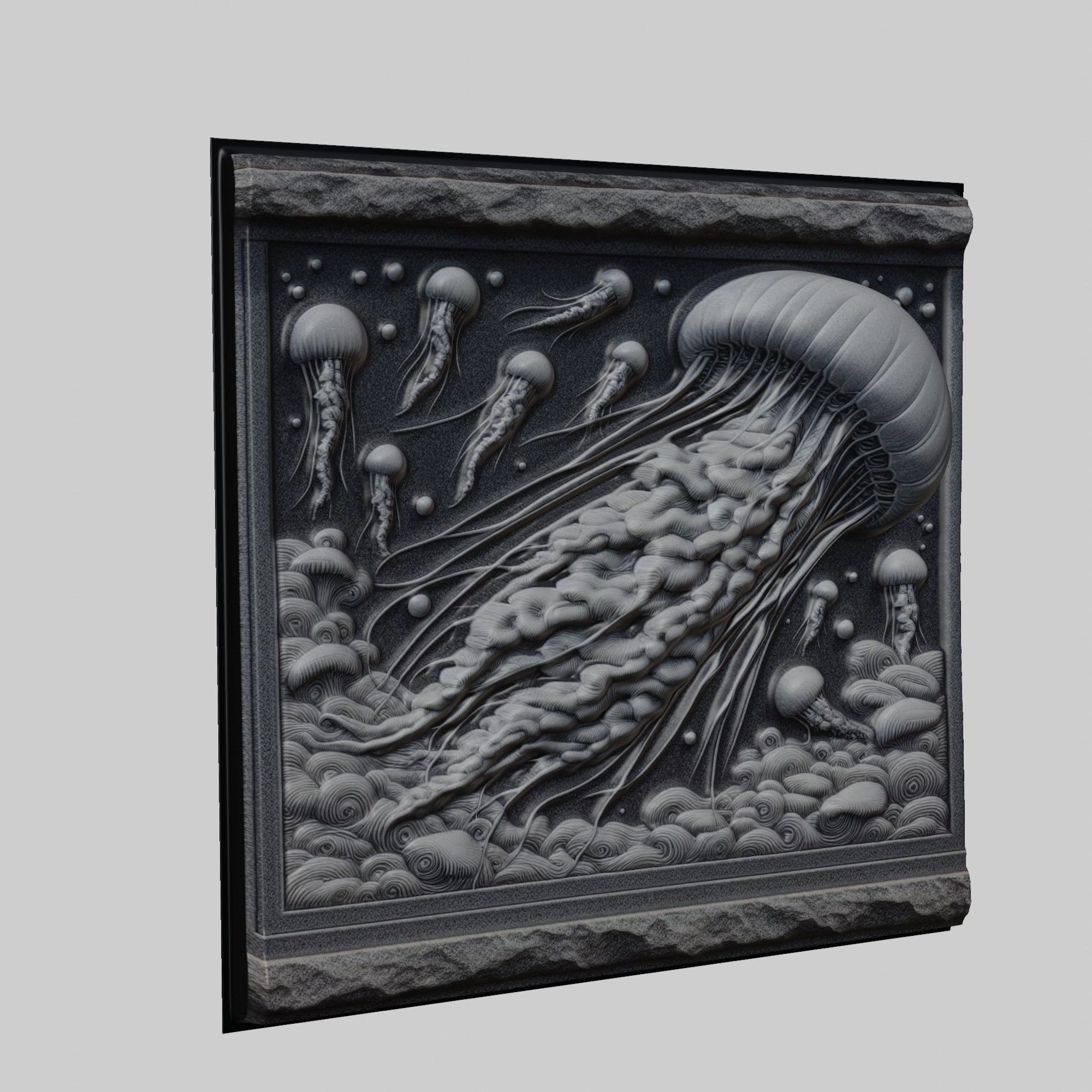 Jellyfish Animal 3D print model_1