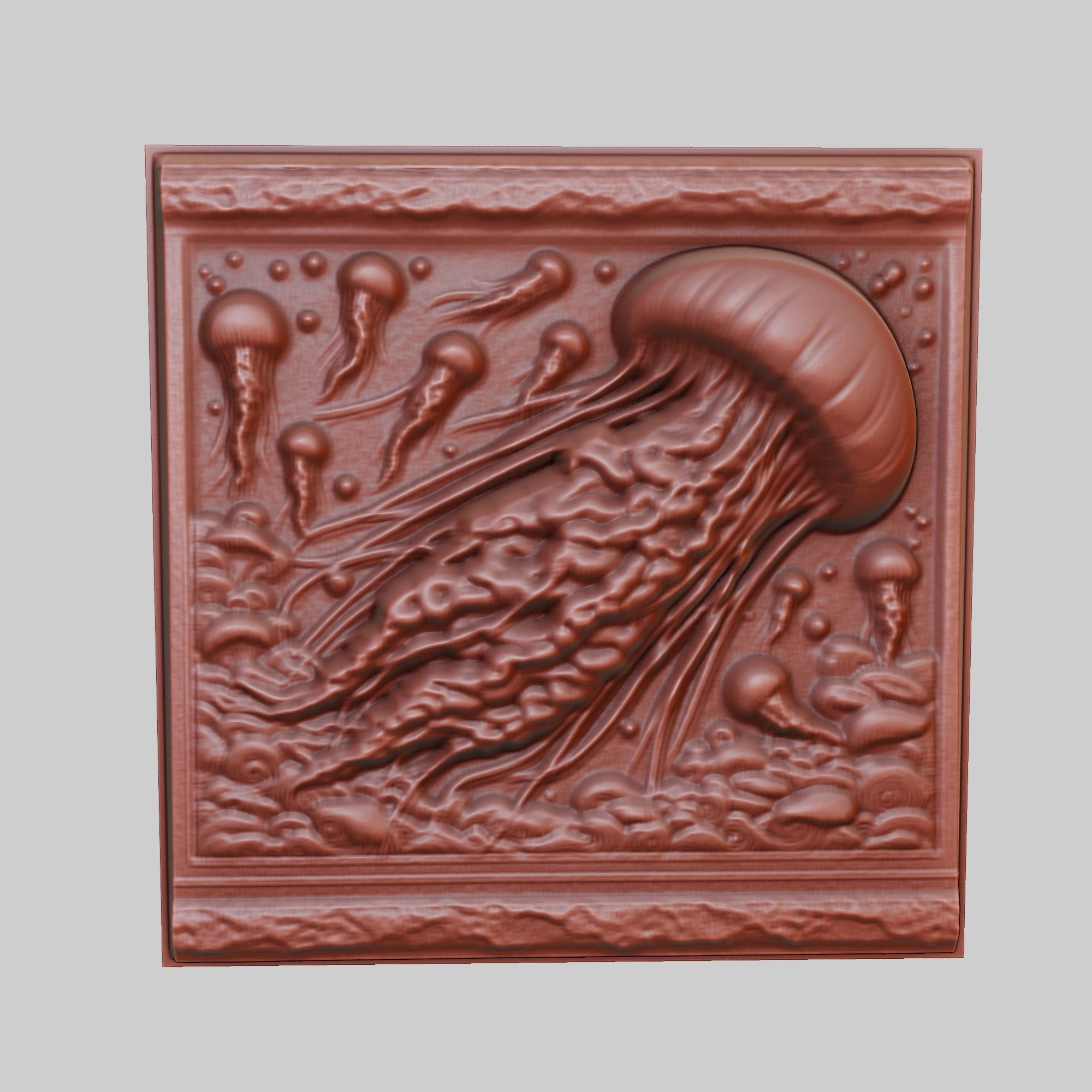 Jellyfish Animal 3D print model_2