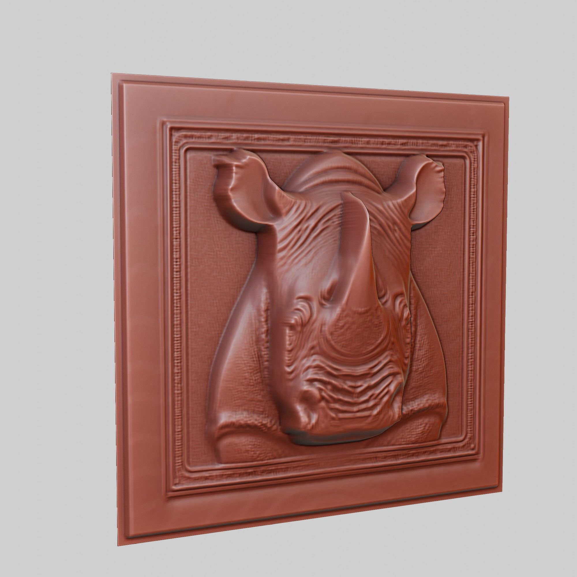 Rhinoceros Animal 3D print model_3