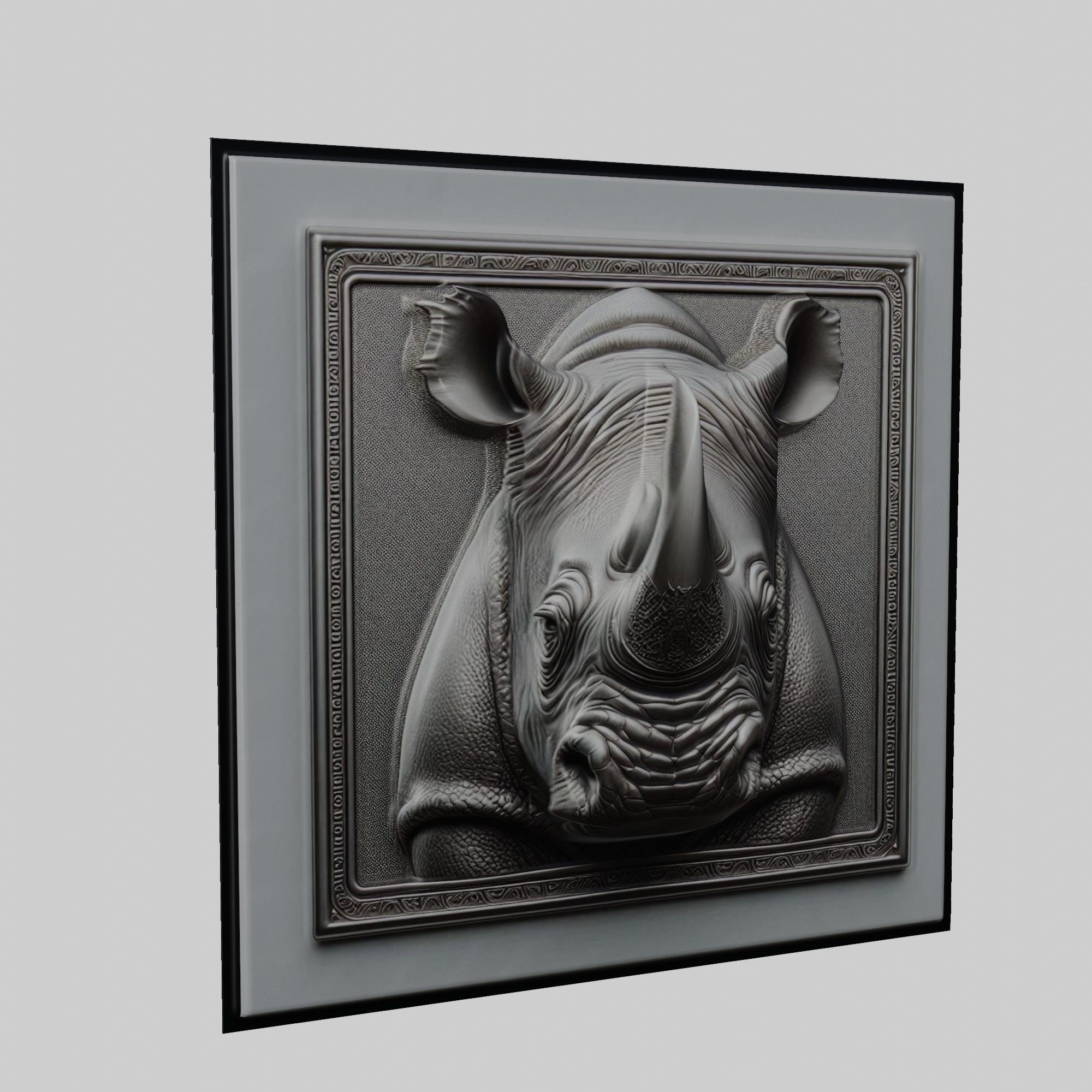 Rhinoceros Animal 3D print model_1