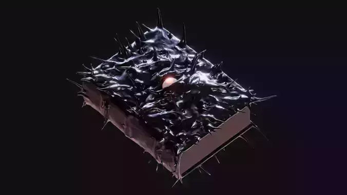 Necronomicon Low-poly 3D model