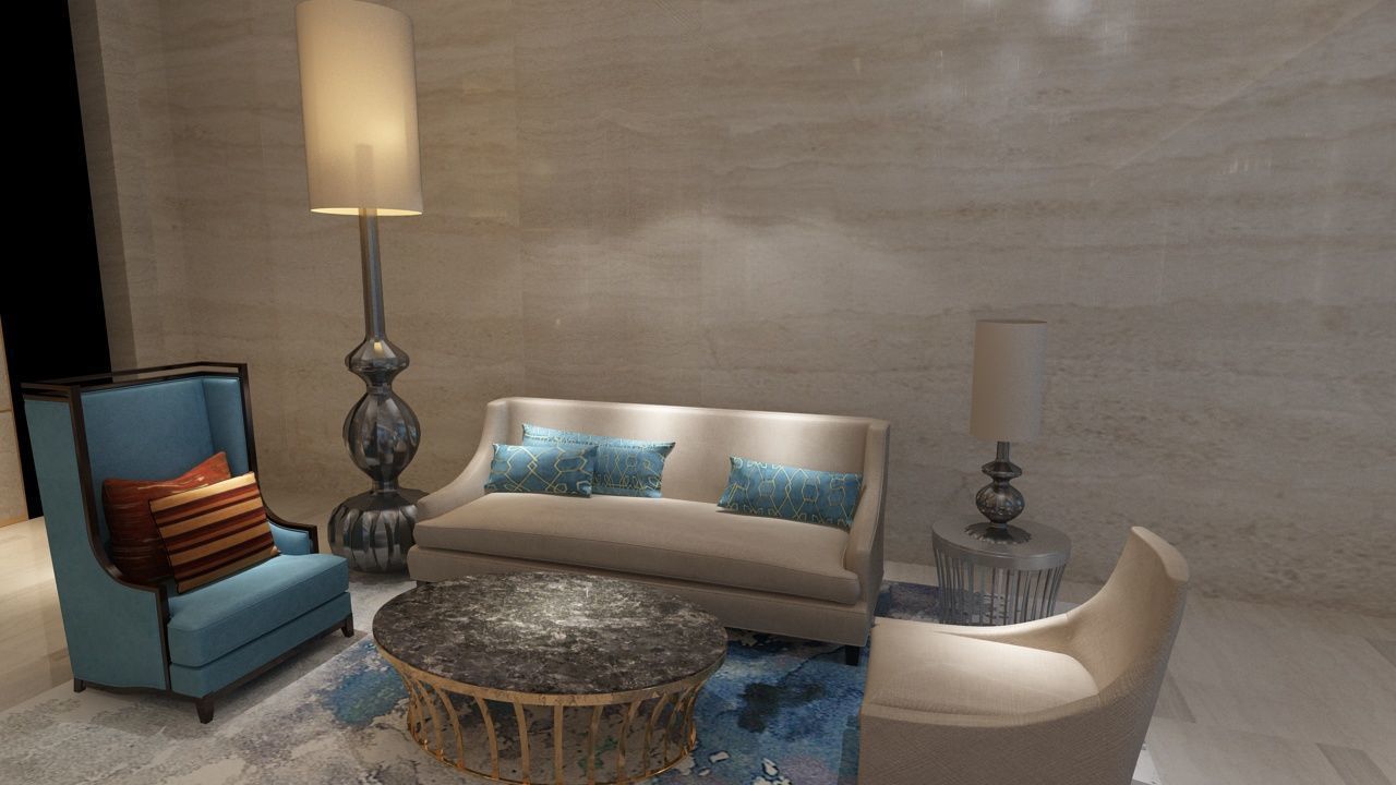 The Hotel Lobby 8 3D model_7