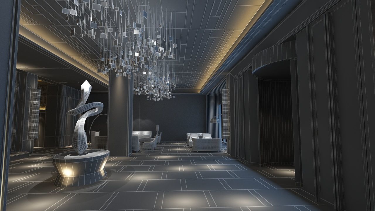 The Hotel Lobby 8 3D model_24