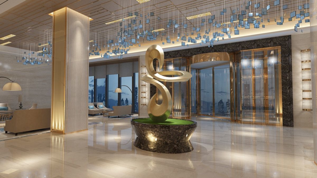The Hotel Lobby 8 3D model_10
