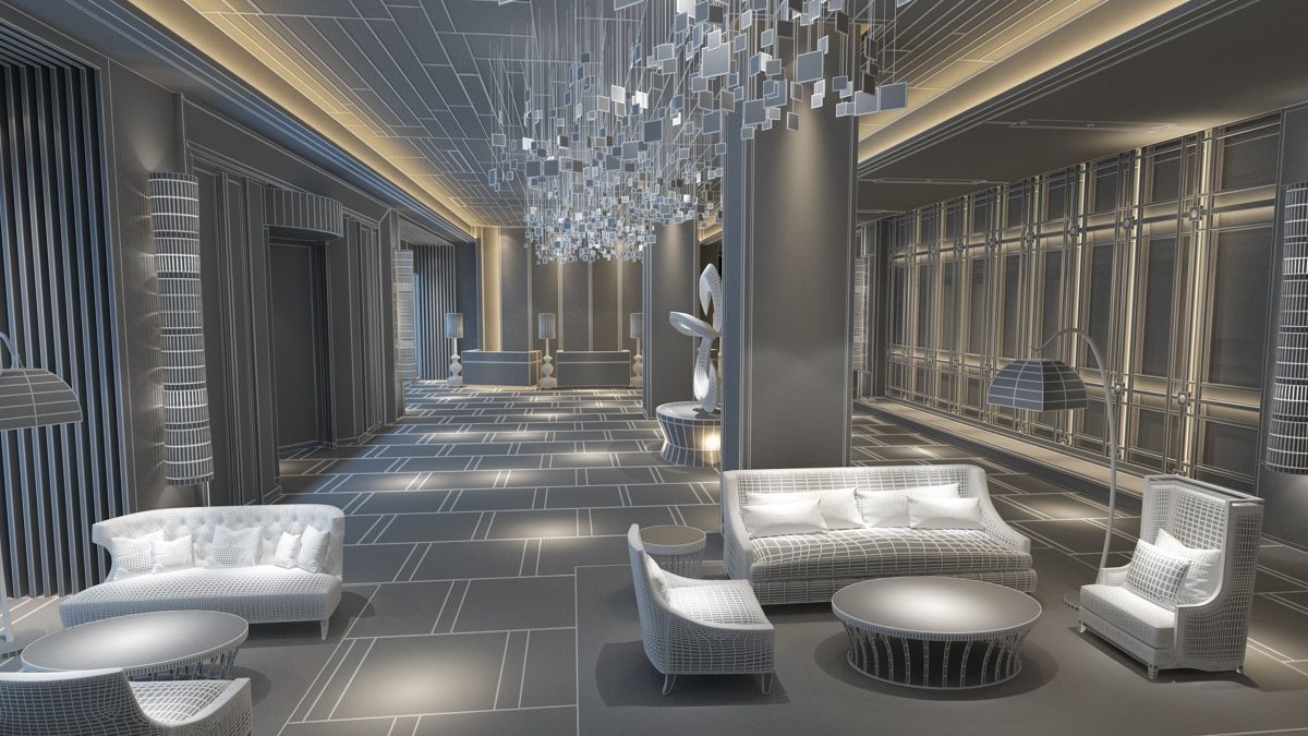 The Hotel Lobby 8 3D model_21