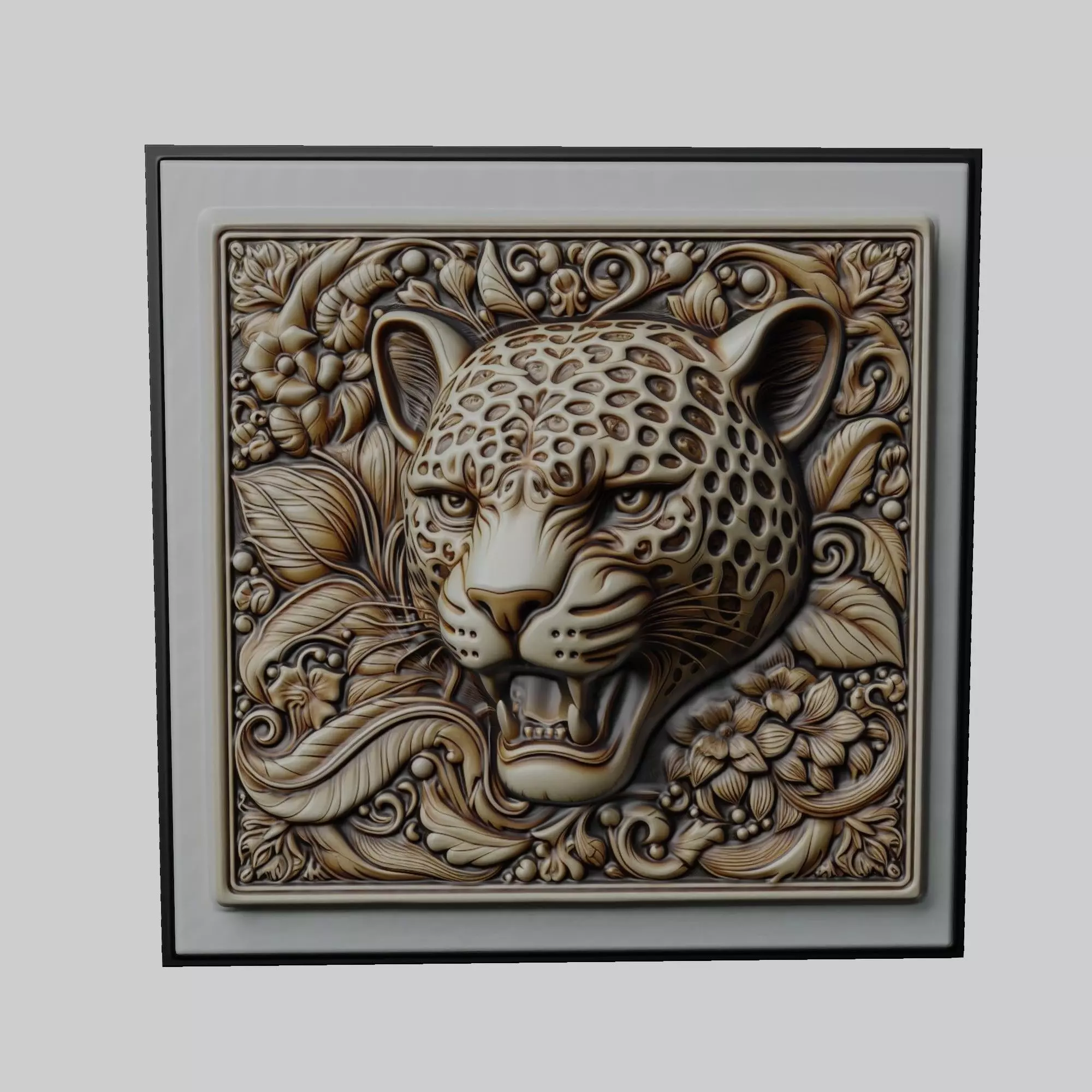 Jaguar Animal 3D print model_0