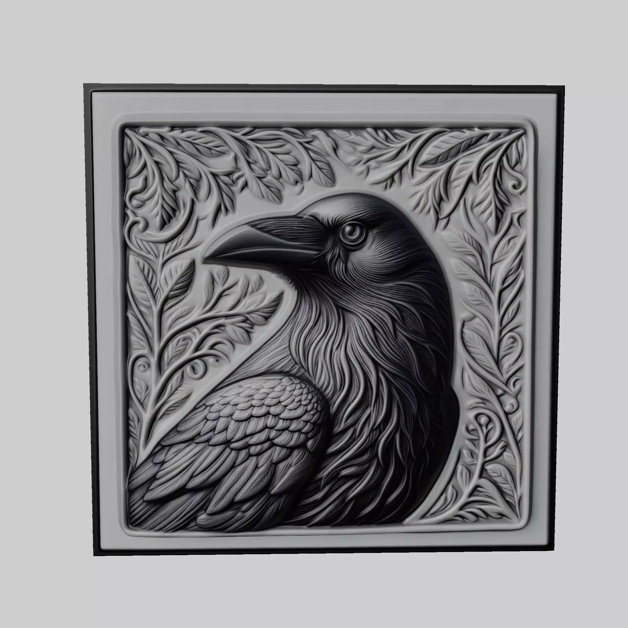 Crow Animal 3D print model_0