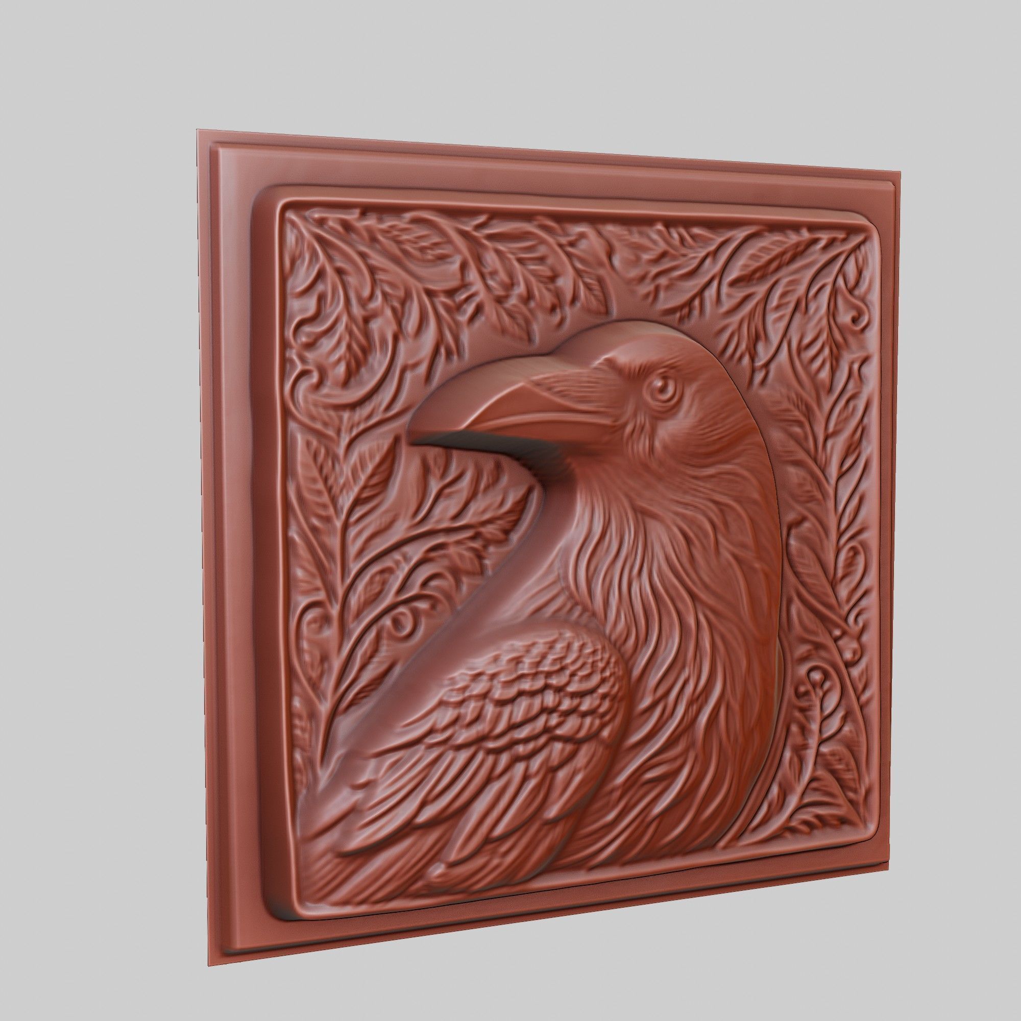 Crow Animal 3D print model_3