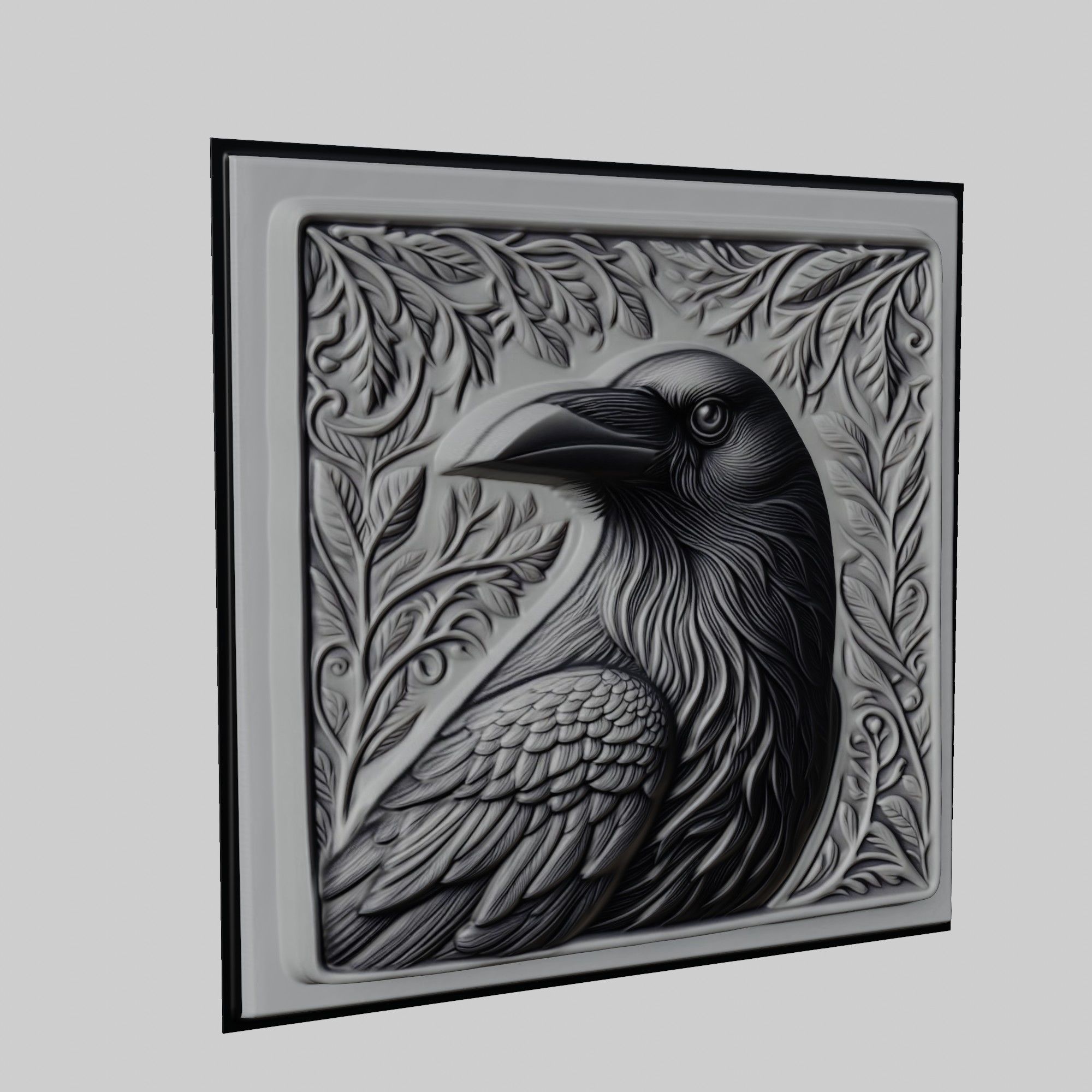 Crow Animal 3D print model_1