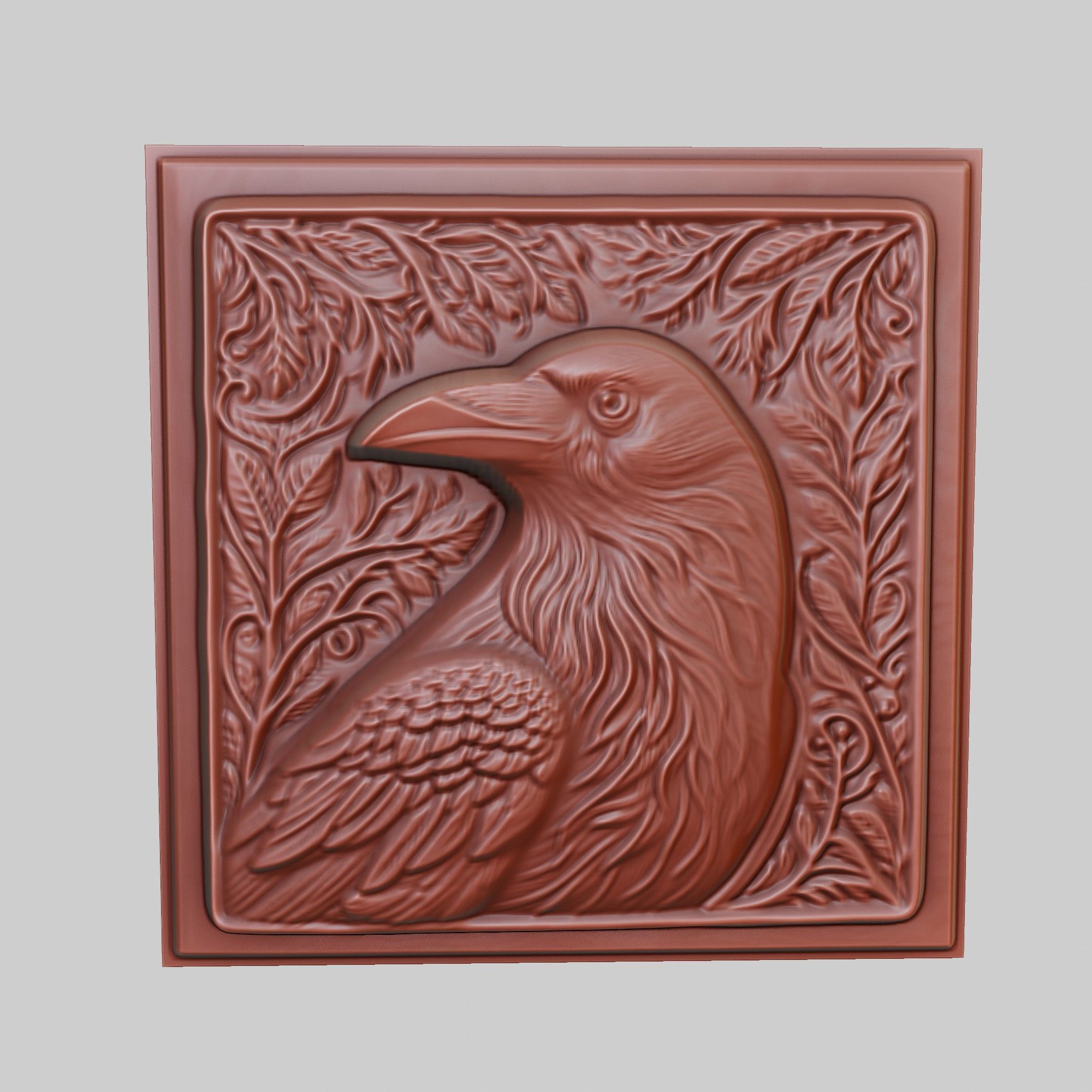 Crow Animal 3D print model_2