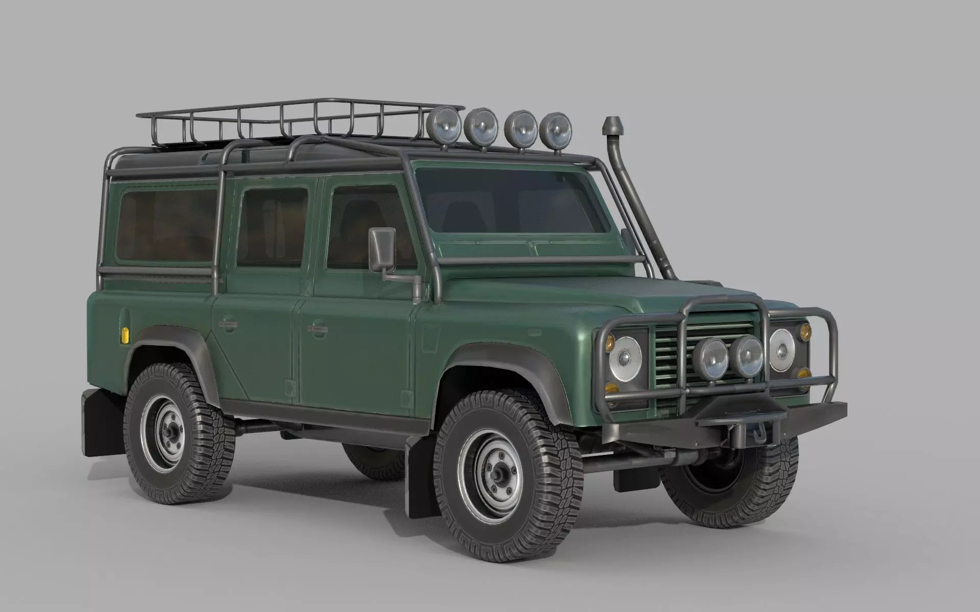 Land Rover Defender d110 Low-poly 3D model