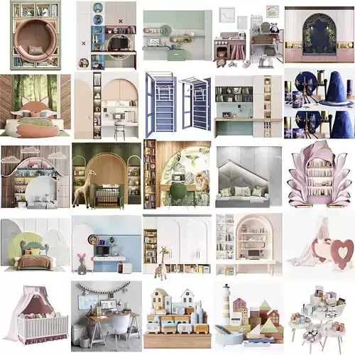 Large children set with 25 sets