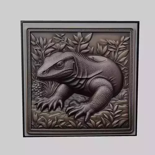 Komodo Dragon Animal 3D print model