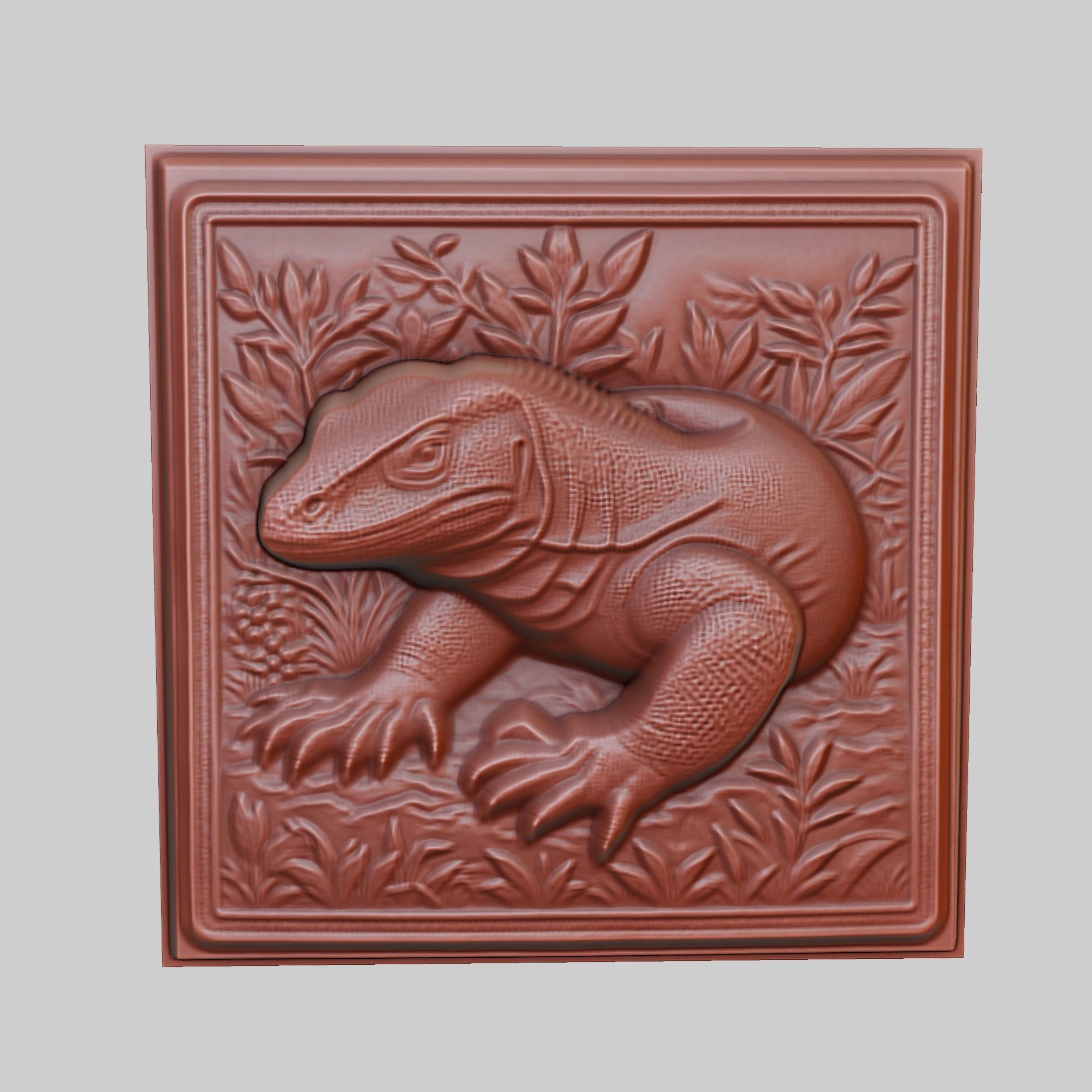 Komodo Dragon Animal 3D print model_2