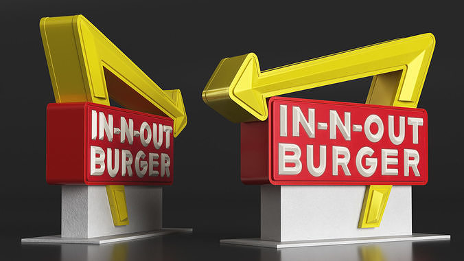 In N Out Burger Stand 3D model 3