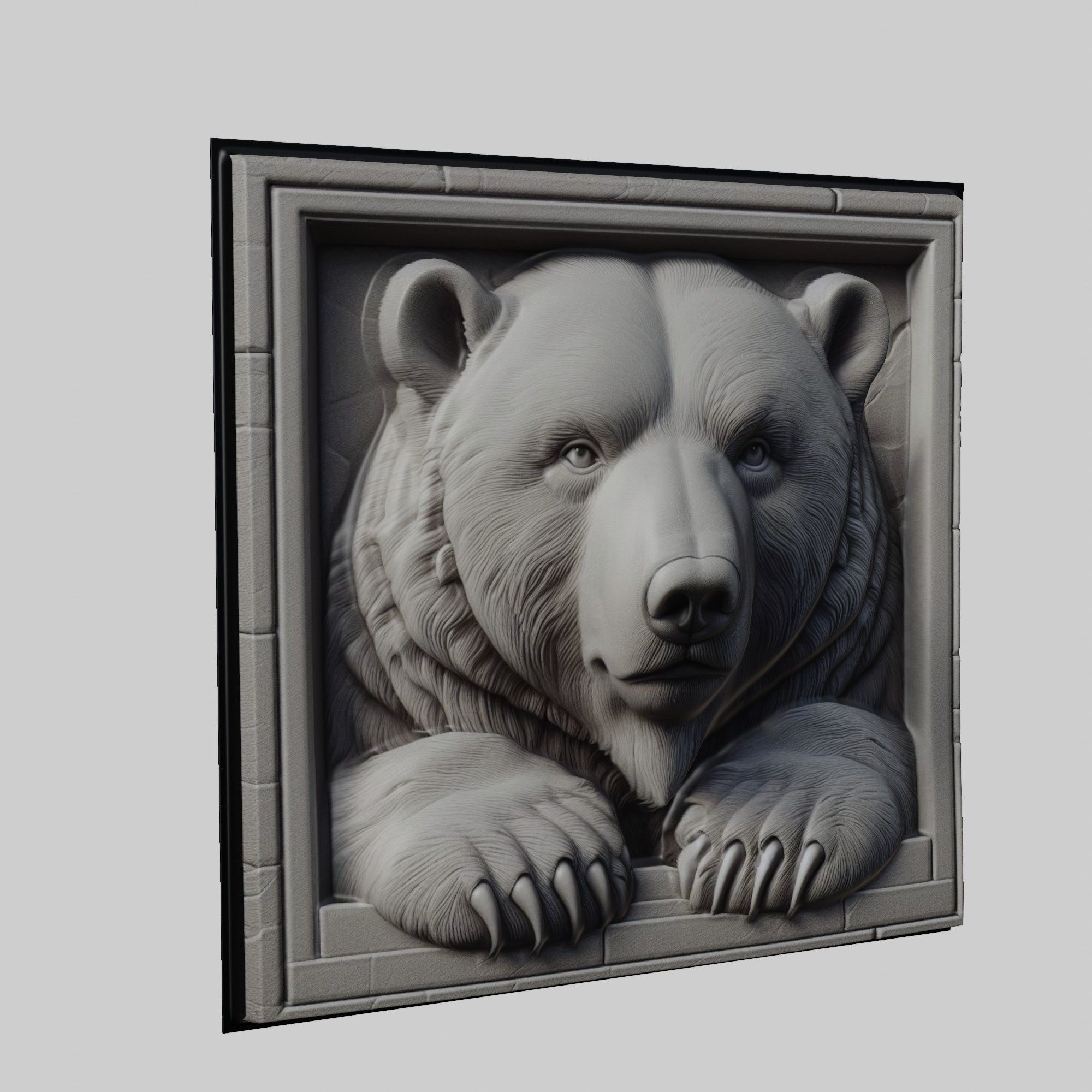 Polar Bear Animal 3D print model_1
