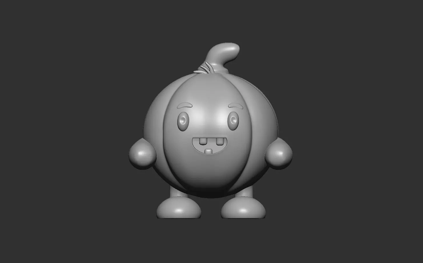 little cute hollowen pumpkin 3D print model