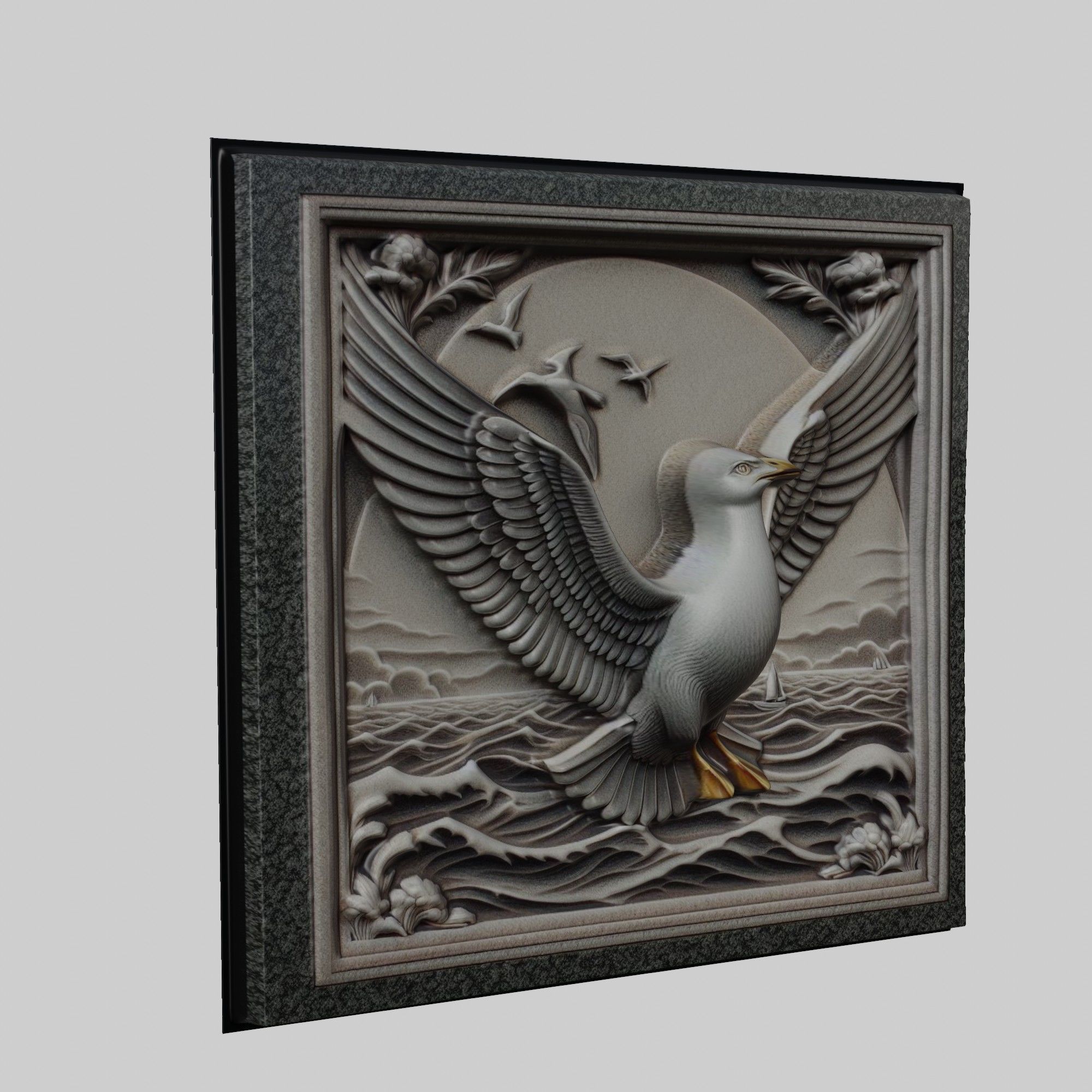 Seagull Animal 3D print model_1