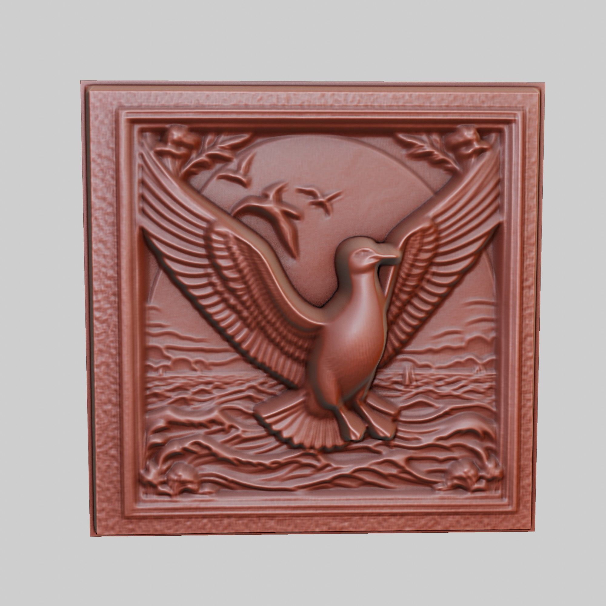 Seagull Animal 3D print model_2