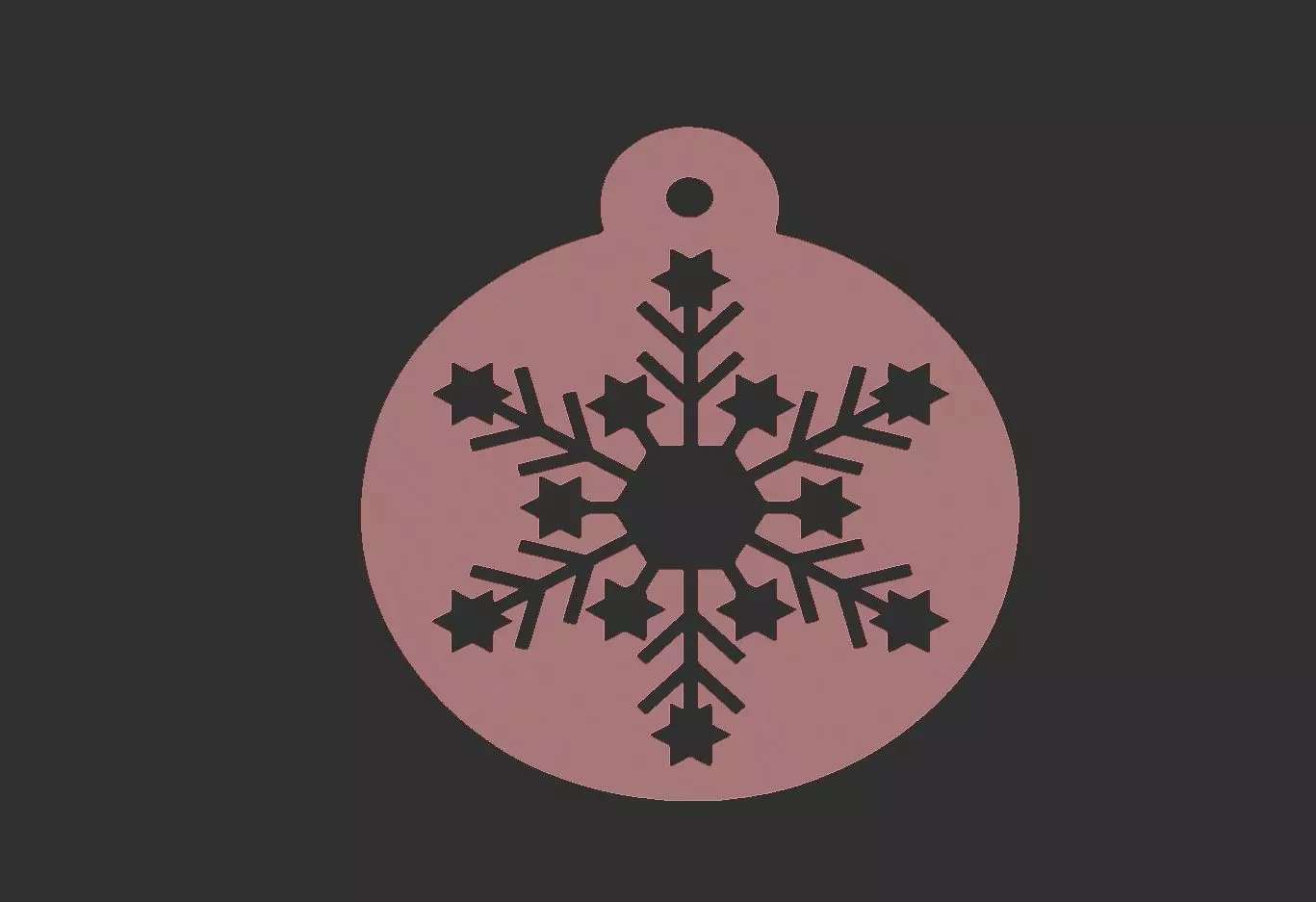 christmas tree ball decoration 3D print model_0