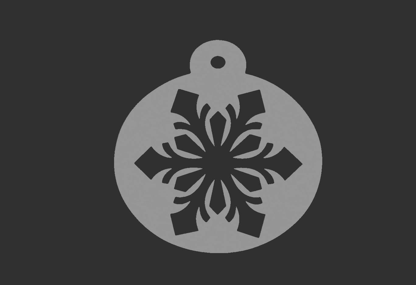 christmas tree ball decoration 3D print model_13