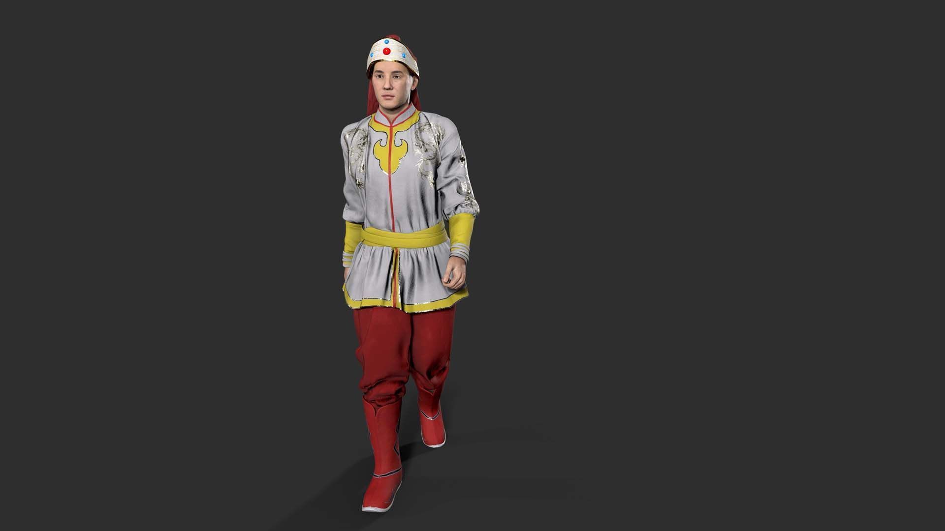 gongfu Low-poly 3D model_6